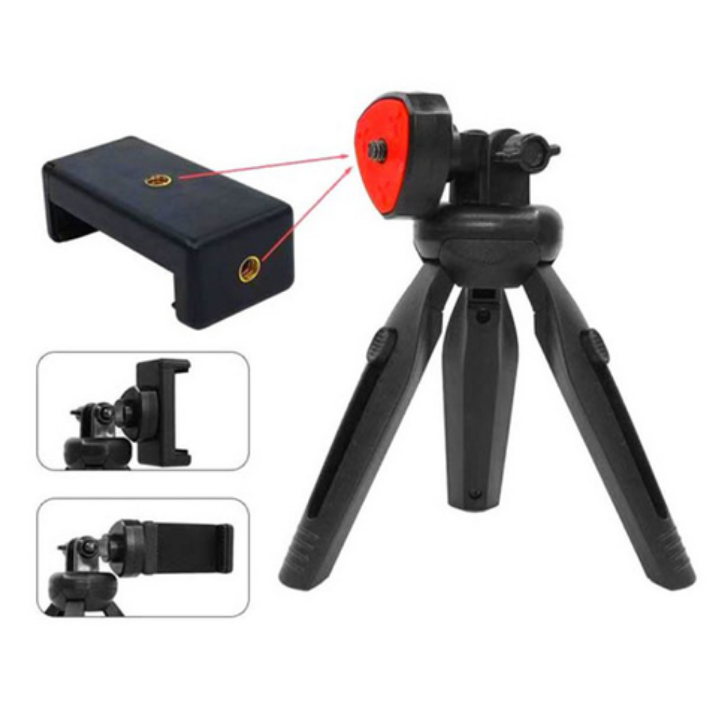 Штатив-трипод для телефона/камеры мини настольный Черный (Tripod-34) - фото 6