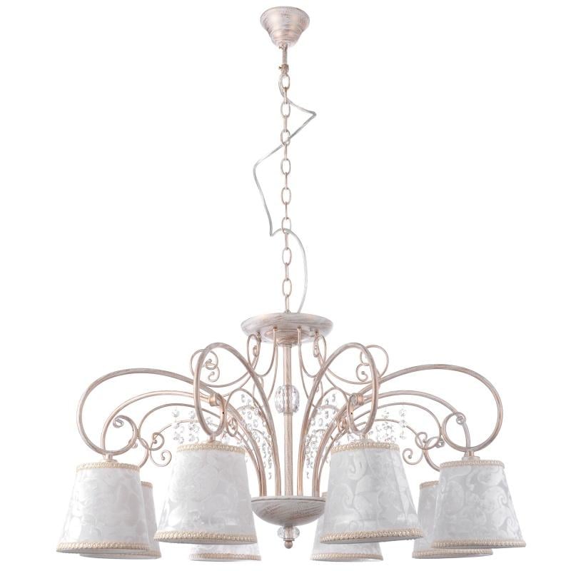 Люстра підвісна класична Brille BKL-572S/8 E14 з абажуром