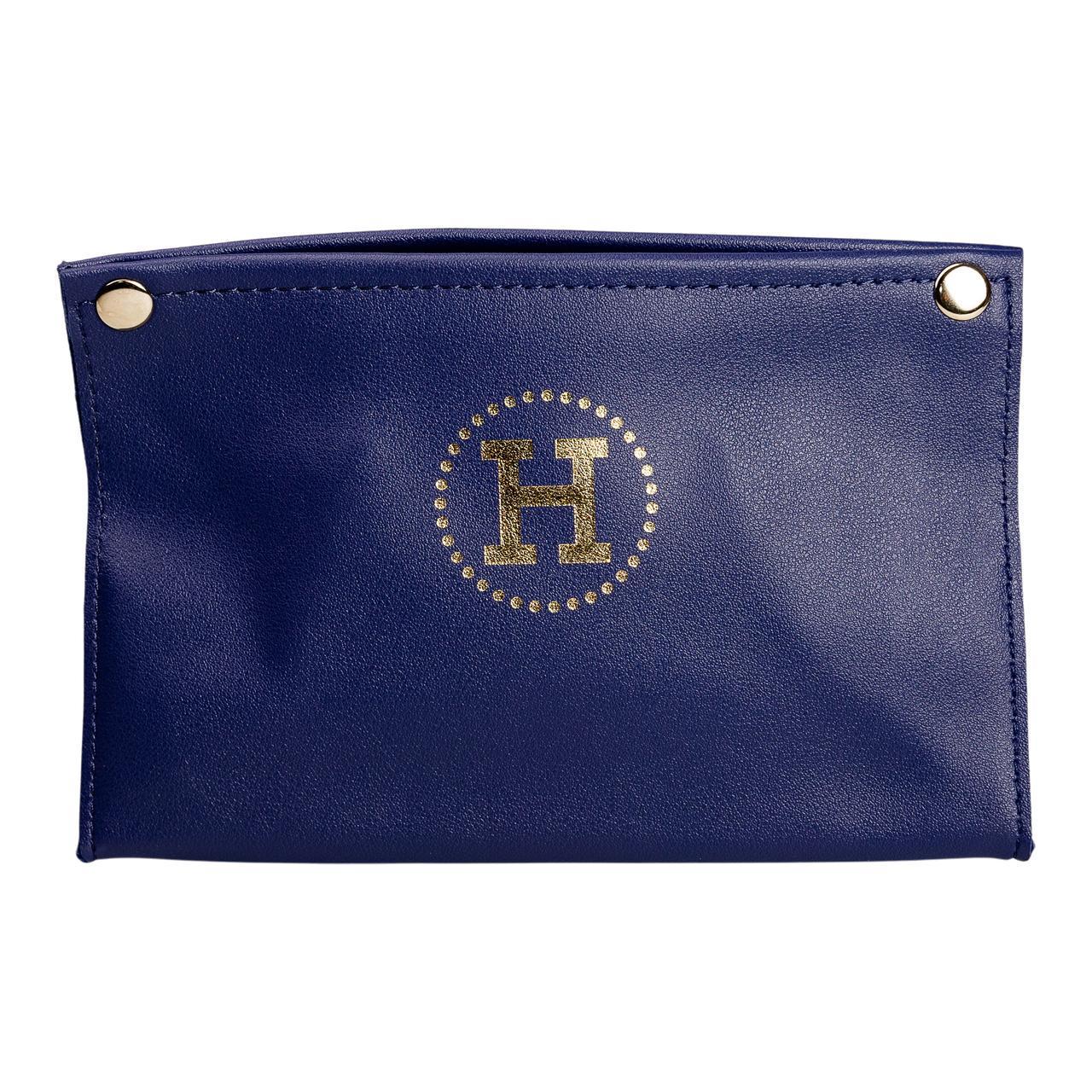 Салфетница из экокожи автомобильный HP-3-213BL 20х7,5х11,5 см Синий (A-033511) - фото 3