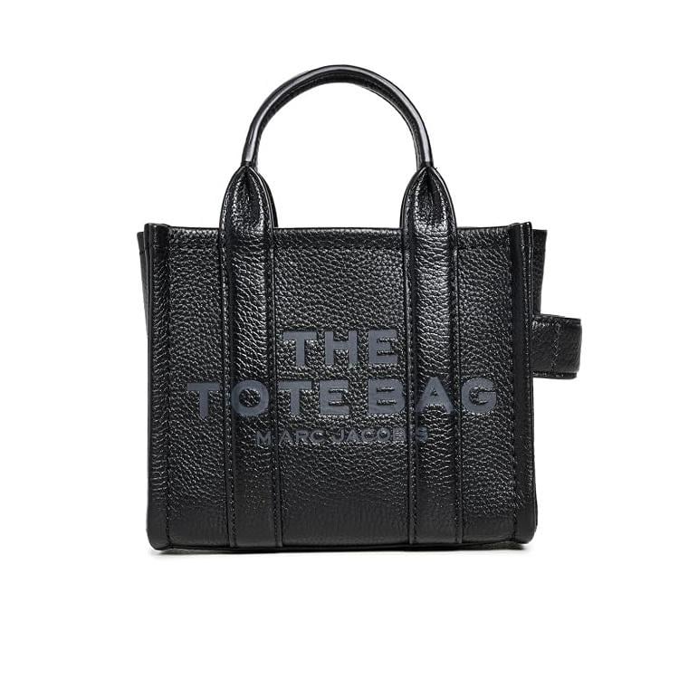 Сумка кожаная Marc Jacobs The Leather Micro Tote Черный