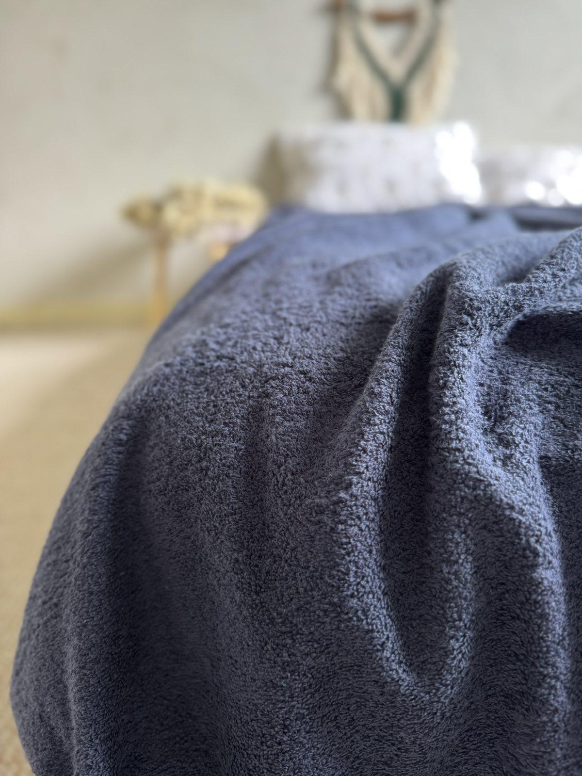 Простинь-покривало махрове ZEINTEX MADEIRA бавовняне 150х220 см Синій (26992624) - фото 7 Простинь-покривало махрове ZEINTEX MADEIRA бавовняне 150х220 см Синій (26992624) - фото 7