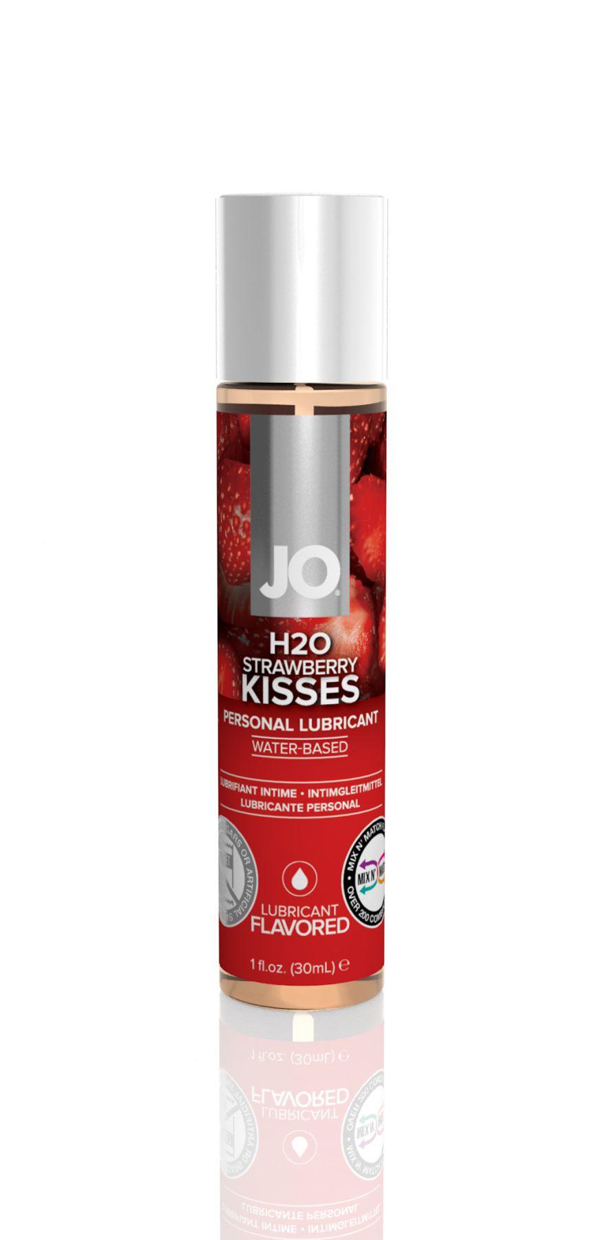 Лубрикант на водній основі System JO H2O Strawberry Kiss 30 мл - фото 1