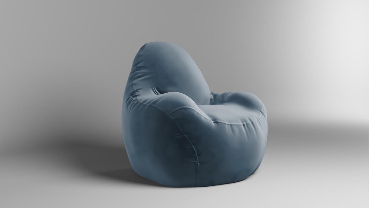 Бескаркасное кресло-мешок SkyPuff Relax Florida велюр 100 см Ocean (2695829380)
