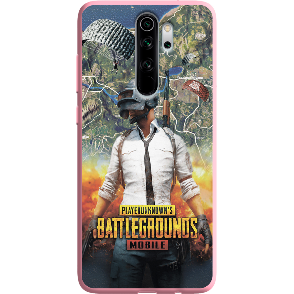 Чехол Boxface Xiaomi Redmi Note 8 Pro PUBG Mobile Розовый силикон (38222-up2309-38668)