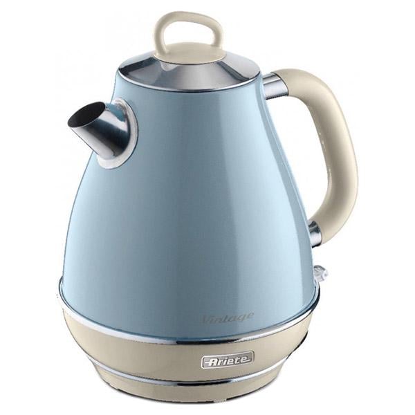 Електрочайник Ariete 2869 BL Vintage 1,7 л 2000 Вт Stainless Steel Light Blue (00C286905AR0)
