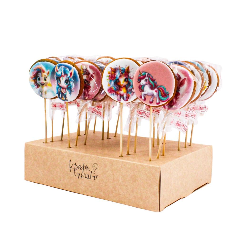 Набор пряников на палочке Единороги 17 г 24 шт.
