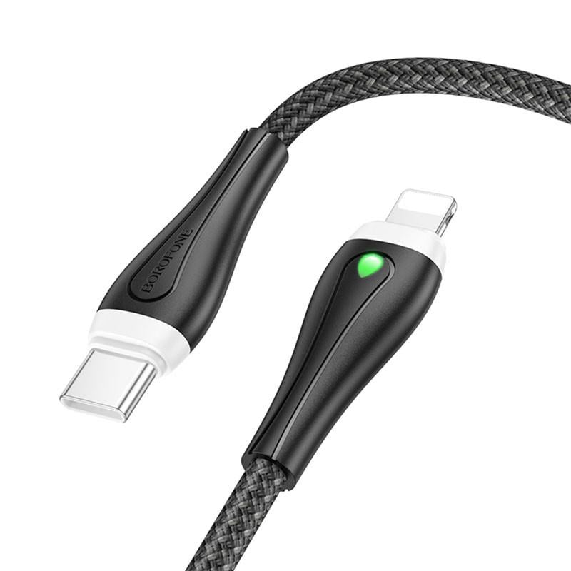 Дата-кабель Borofone BX100 Advantage 27W Type-C to Lightning 1 м Black (00000067643_1) Дата-кабель Borofone BX100 Advantage 27W Type-C to Lightning 1 м Black (00000067643_1)