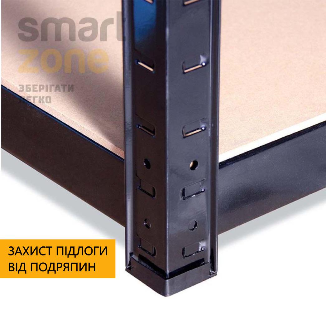 ᐉ Стеллаж металлический БОНА 200х120х50 см крашенный на 4 полки из МДФ ...