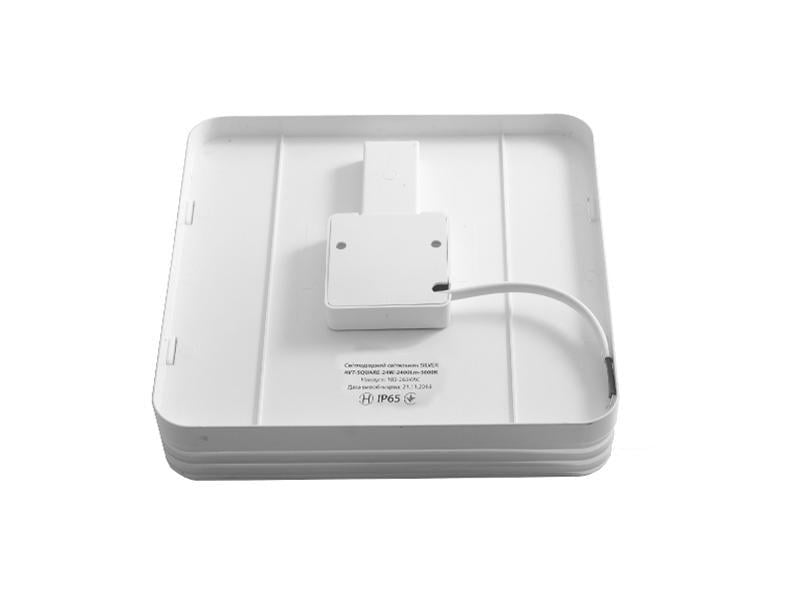 Светильник светодиодный накладной AVT квадратный 24 Вт IP44 Silver (25232243) - фото 2 Светильник светодиодный накладной AVT квадратный 24 Вт IP44 Silver (25232243) - фото 2
