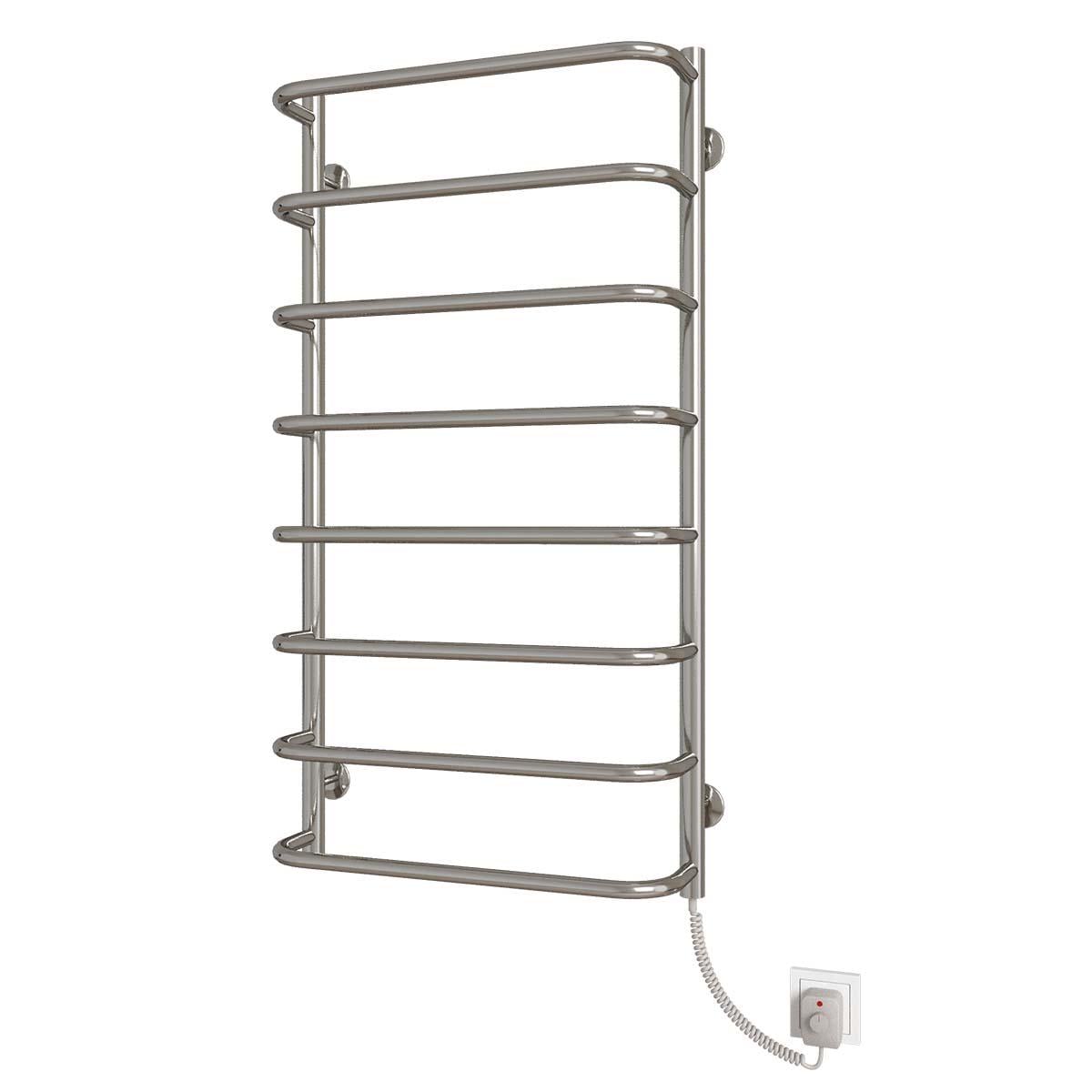 Полотенцесушитель электрический Deffi Стандарт П8 EF16 правое подключение нержавеющая сталь 500х1000 мм Хром (C.SS.100.50.8.E.C.R.5)