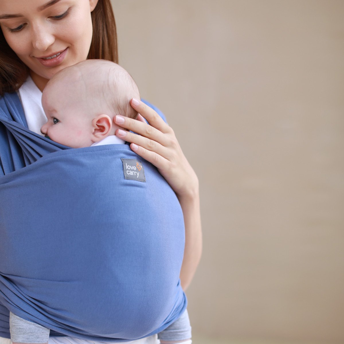 Трикотажный слинг-шарф Love & Carry -  Океан