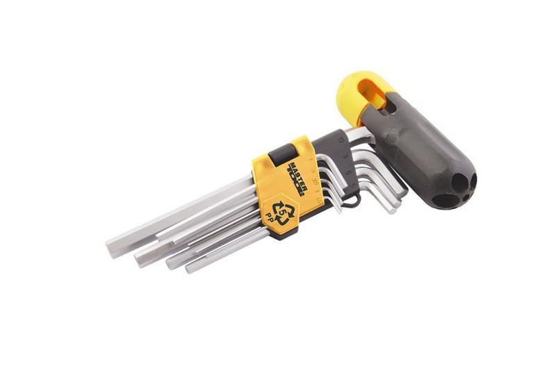 Ключи MasterTool Torx с держатилем длинные Т10-Т50 90-227 мм 9 шт. (75-0962)