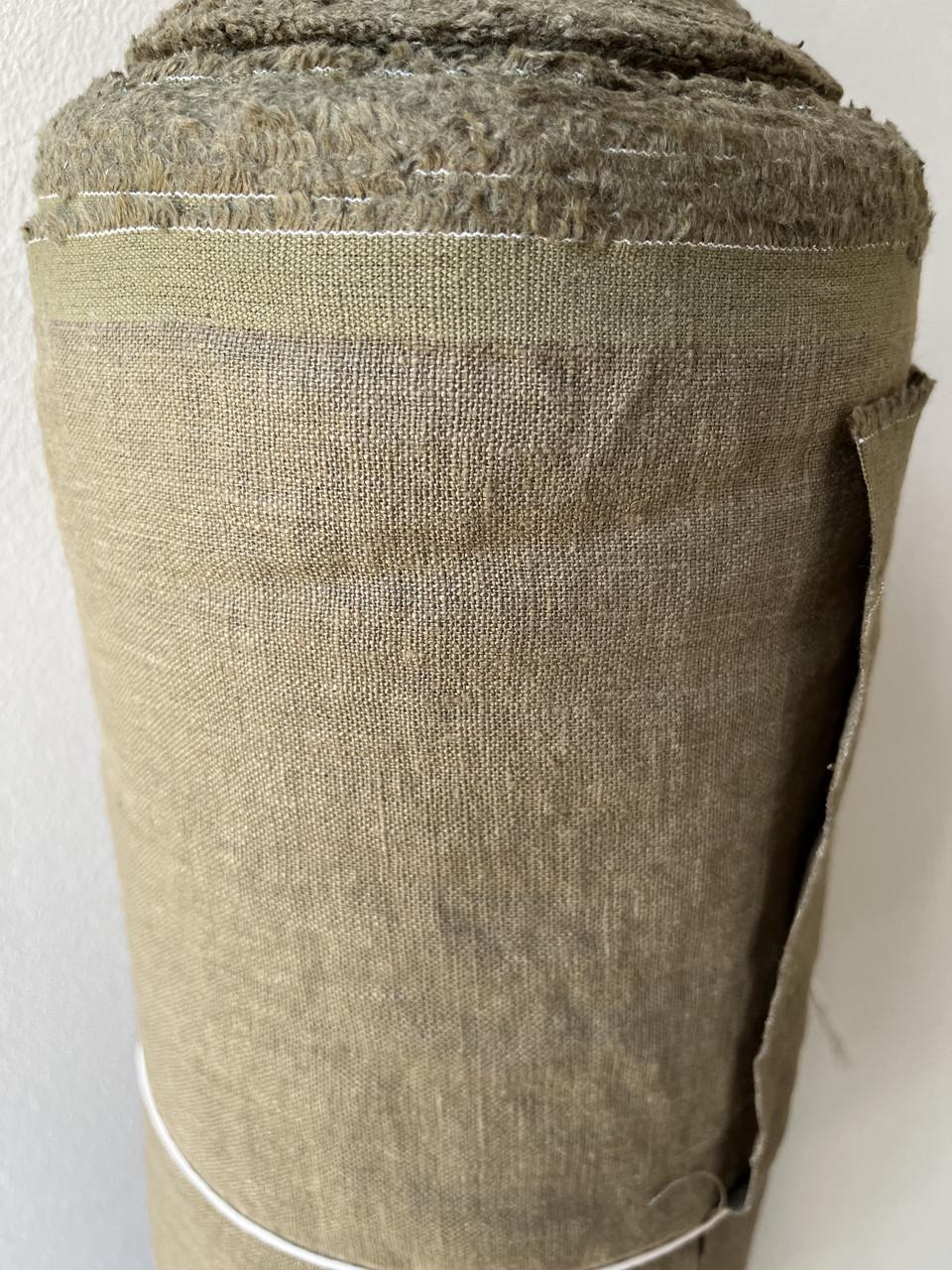 Ткань Linen Plus плотная с креш эффектом льняная Оливковый 03 - фото 5 Ткань Linen Plus плотная с креш эффектом льняная Оливковый 03 - фото 5