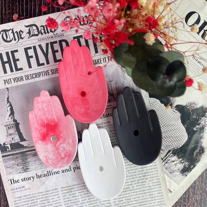 Свічник для тонкої свічки 5candles Долонька мармур (1476_7-352) - фото 5 Свічник для тонкої свічки 5candles Долонька мармур (1476_7-352) - фото 5