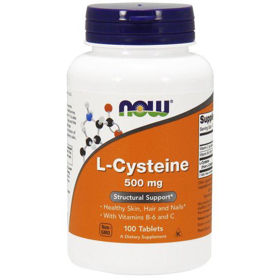 Цистеїн NOW Foods L-Cysteine 500 мг 100 Tabs