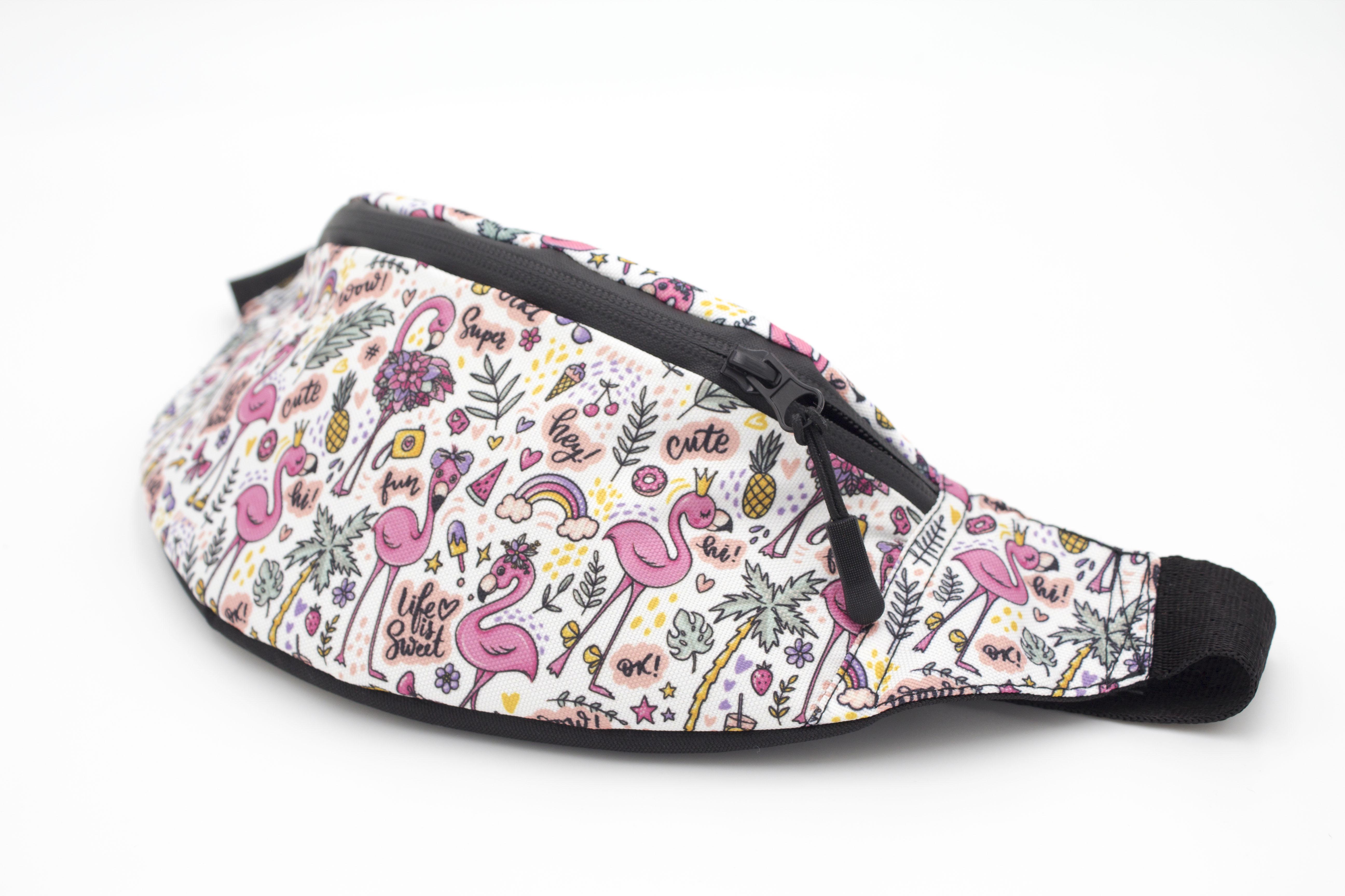 Сумка бананка Фламінго (BT-025) - фото 2 Сумка бананка Фламінго (BT-025) - фото 2