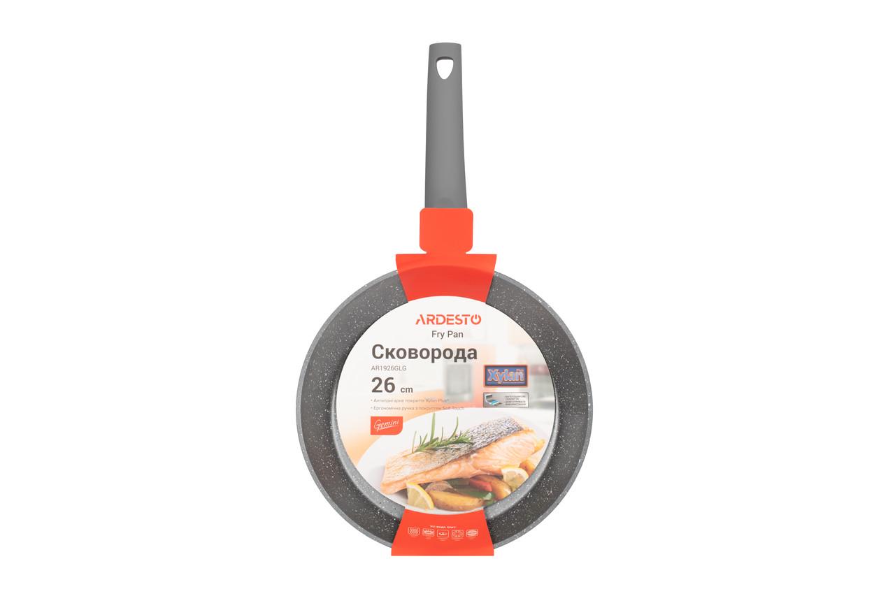 Сковорода Ardesto Gemini Molise алюминий d 26 см Серый (AR1926GLG) - фото 5 Сковорода Ardesto Gemini Molise алюминий d 26 см Серый (AR1926GLG) - фото 5