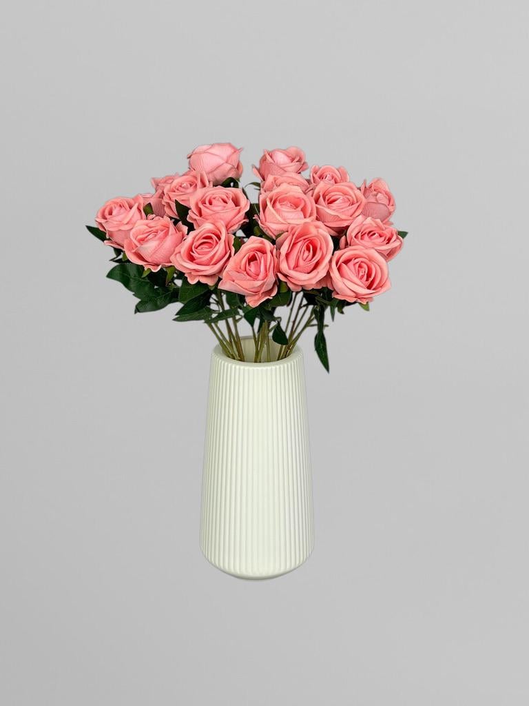 Роза на стебле 51 см Коралловый (К02084) - фото 5 Роза на стебле 51 см Коралловый (К02084) - фото 5