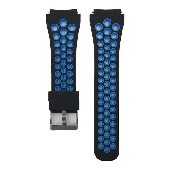Спортивный ремешок с перфорацией Primo для часов Xiaomi Huami Amazfit SportWatch 2/Amazfit Stratos Black/Blue (759924147)