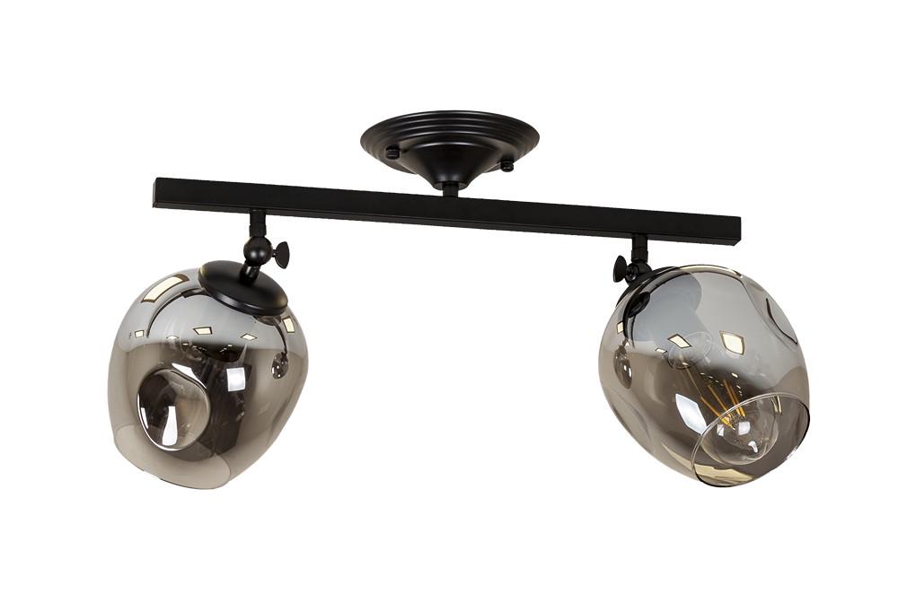 Люстра Levistella 756XPR0231F-2 BK+BK с двумя плафонами Черный/Графитовый (1887935538)