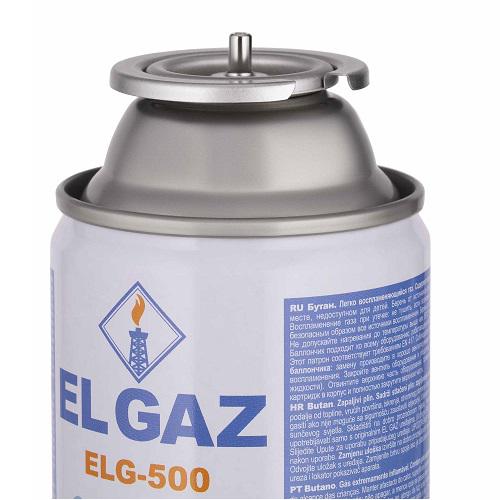 Балон газовий цанговий EL GAZ 104ELG-500-24 ELG-500 бутан 227 г 24 шт. (104ELG-500-24) - фото 3