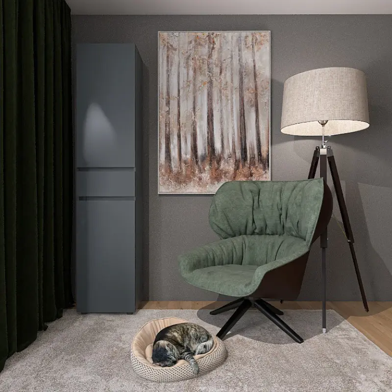 Пенал с выдвижным ящиком Еверест Лайт ПЛ-1 Графит (26789280) - фото 4 Пенал с выдвижным ящиком Еверест Лайт ПЛ-1 Графит (26789280) - фото 4