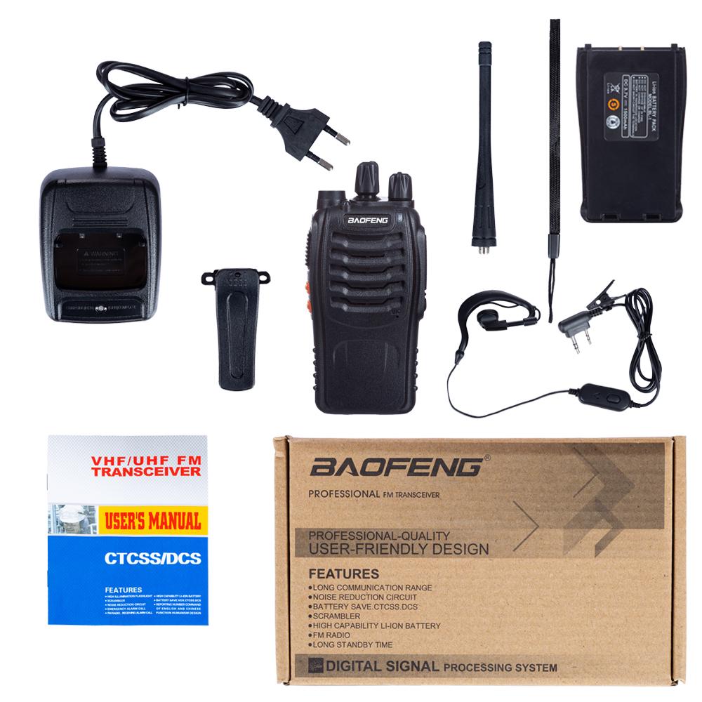 Портативна рація Baofeng BF-888S комплект 2 шт. UHF 5 Вт 1500 мАг з гарнітурою (7e0799b0) - фото 5
