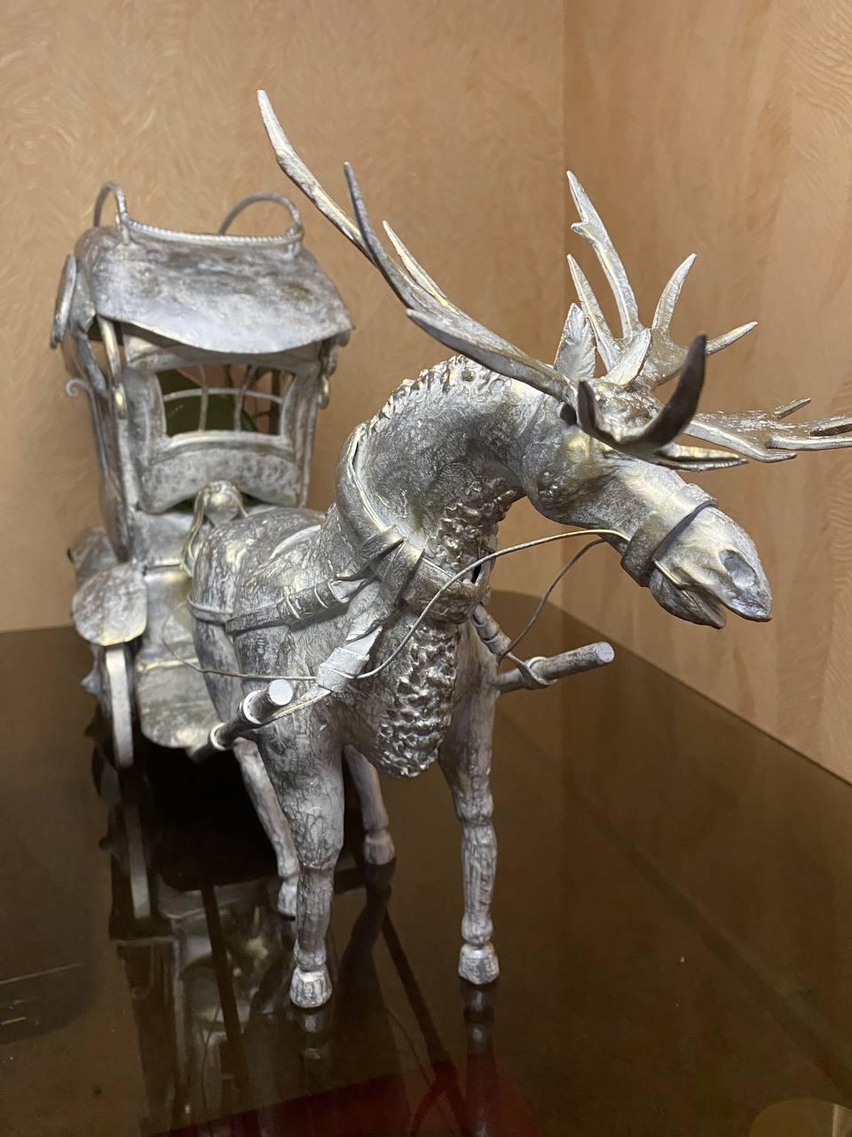 Підставка для пляшок Карета на 2 шт. металева 40х20х83 см - фото 4 Підставка для пляшок Карета на 2 шт. металева 40х20х83 см - фото 4