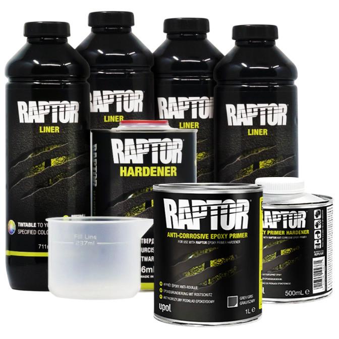 Защитное покрытие повышенной прочности U-POL RAPTOR и грунт 4 л