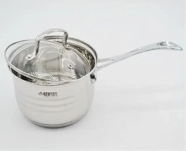 Набор кастрюль Benson 12 пр. из нержавеющей стали (BN-204) - фото 5