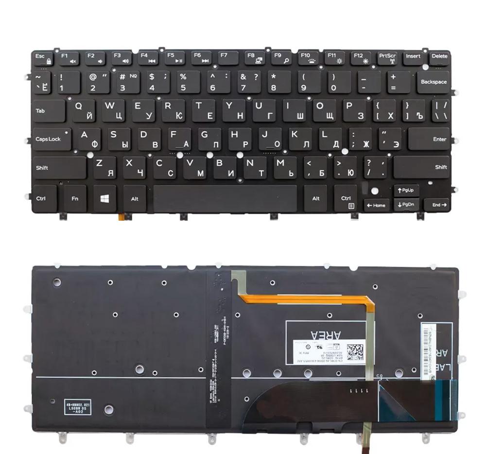 Клавиатура Dell для ноутбуков XPS 9343, 9350, 9360, Inspiron 7347, 7348, 7352, 7353, 7359, 7547, 7548 с подсветкой (10056)