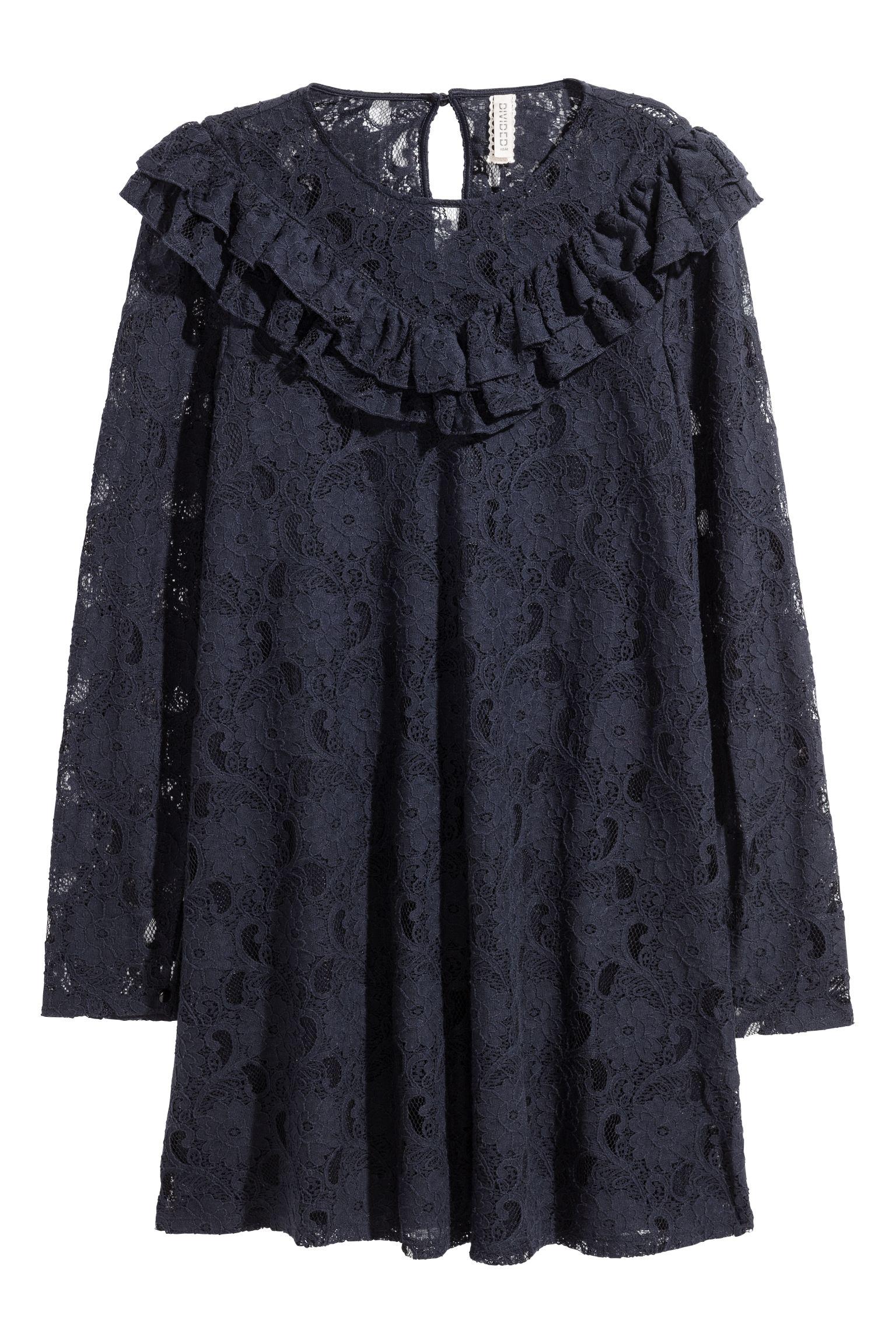 Платье кружевное р. 34 Темно-синий (5631946RP6)