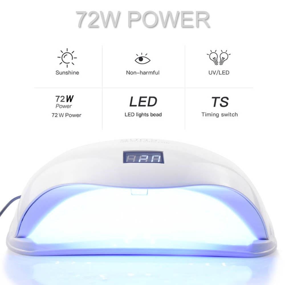 Лампа для манікюру SUN UV/LED 5 PRO на дві руки 72 W світлодіодів 36 шт. - фото 4