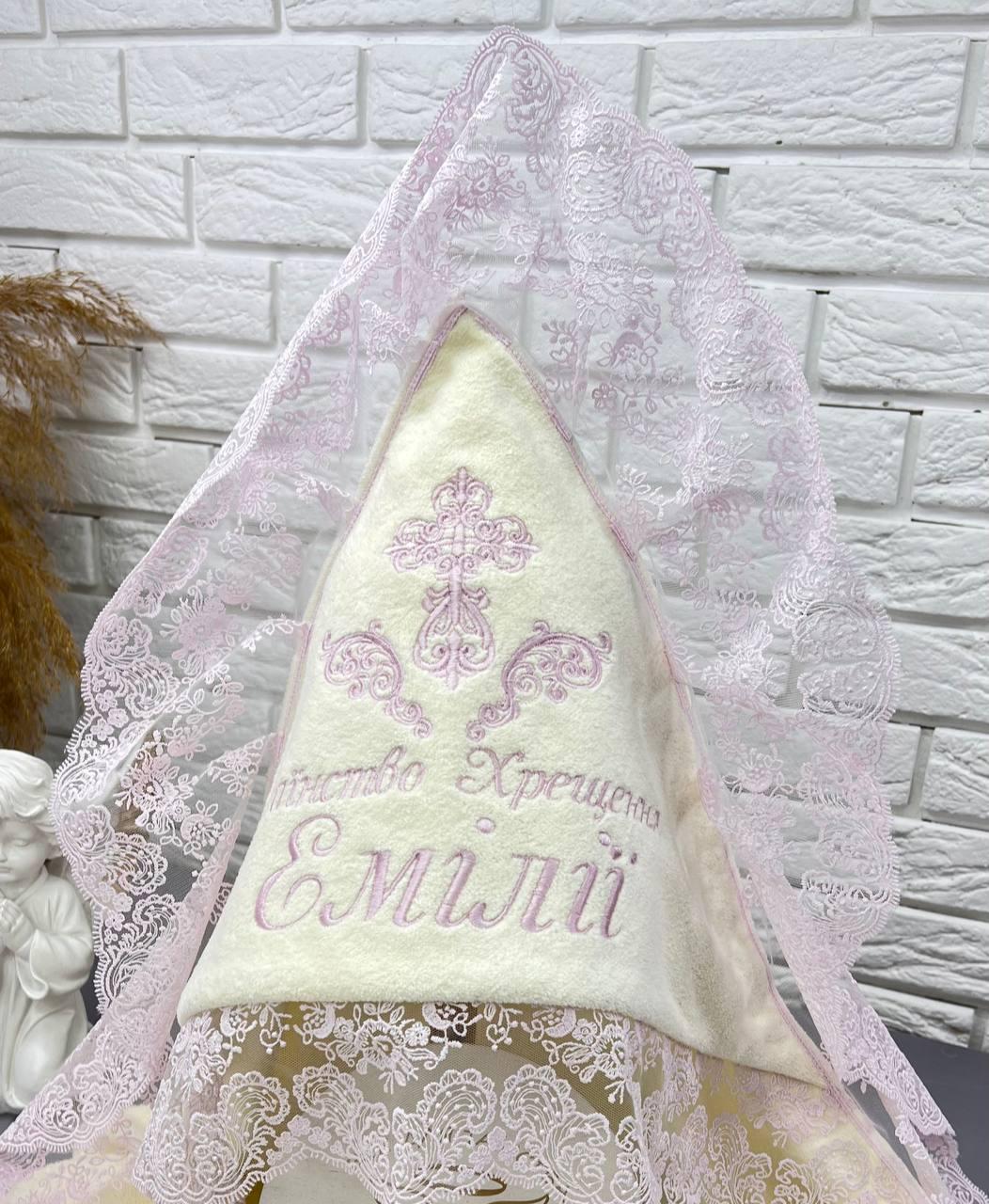 ᐉ Крыжма Specialday из премиум-махры 100х100 см Розовый/Айвори • Купить ...