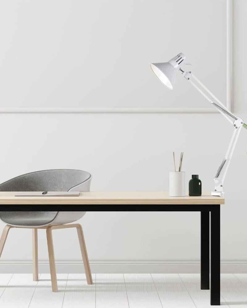 Настільна лампа Goldlux 327536 Worker E27 1x10W IP20 Wh (24549597) - фото 2 Настільна лампа Goldlux 327536 Worker E27 1x10W IP20 Wh (24549597) - фото 2