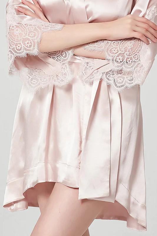 Халат Silk Kiss Будва L Бежевый (12765387) - фото 7 Халат Silk Kiss Будва L Бежевый (12765387) - фото 7