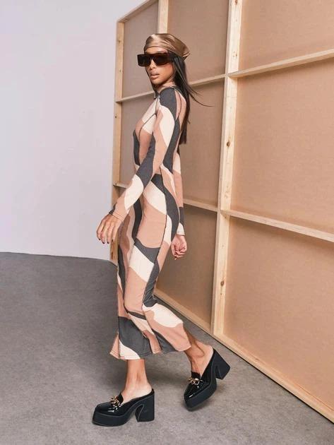 Платье Missguided р. 38 Коричневый (CL115828)