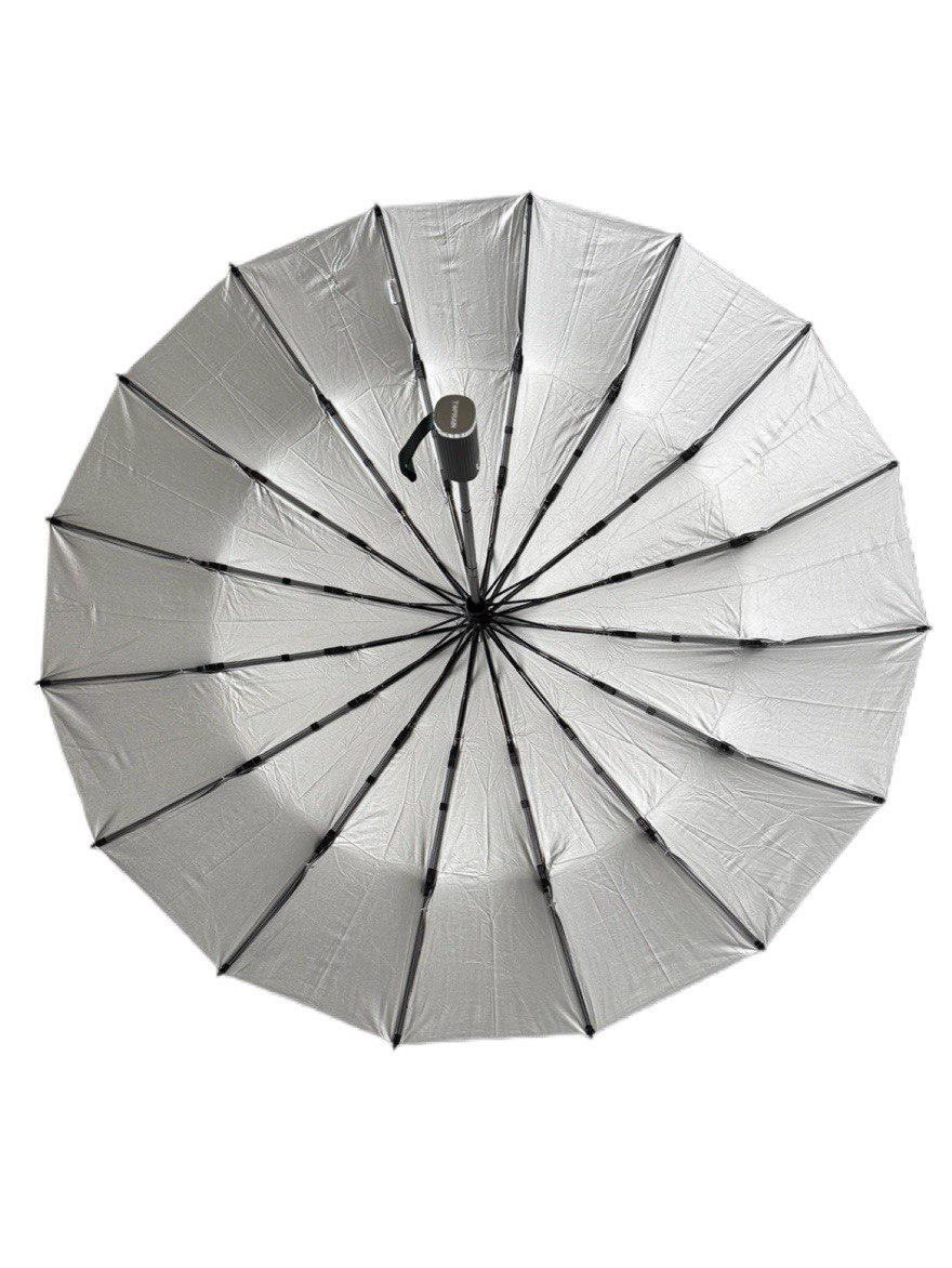 Парасолька-автомат Toprain Umbrella однотонна 16 спиць зі сріблом під куполом Темно-зелений (4016/1) - фото 3 Парасолька-автомат Toprain Umbrella однотонна 16 спиць зі сріблом під куполом Темно-зелений (4016/1) - фото 3