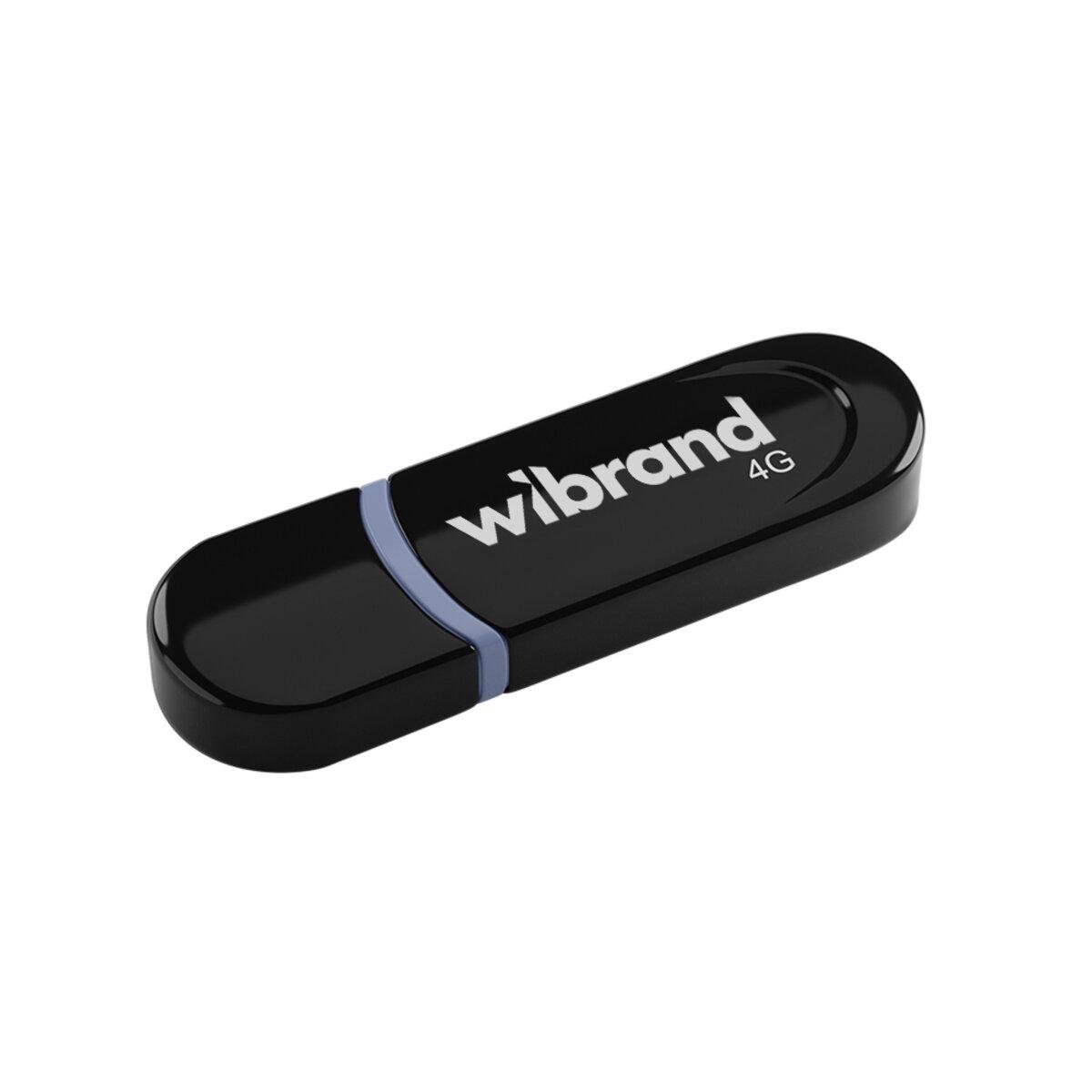 Флеш-память USB Wibrand WI2.0/PA4P2B Panther 4 Гб Black (19100136)