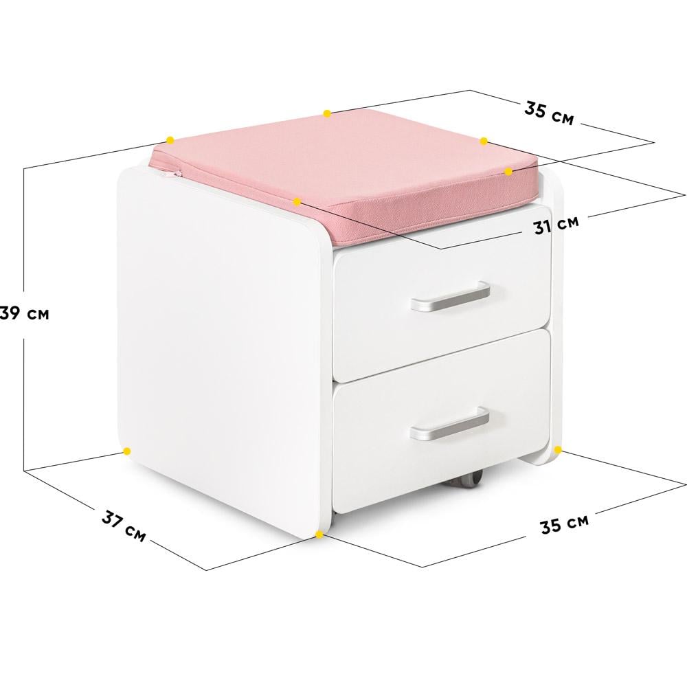 Парта дитяча шкільна Evo-kids TH-325/крісло Sprint Duo Lite/тумба BD C-3 Рожевий - фото 8 Парта дитяча шкільна Evo-kids TH-325/крісло Sprint Duo Lite/тумба BD C-3 Рожевий - фото 8