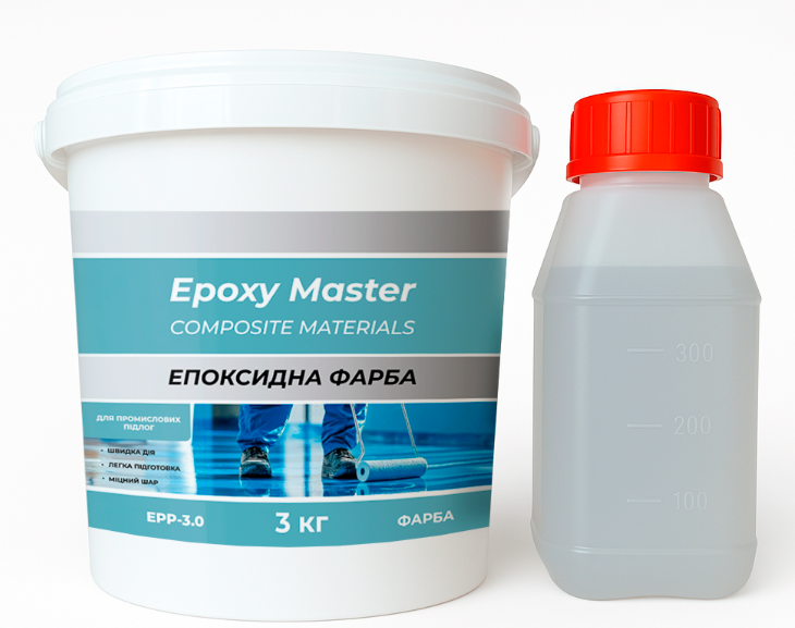 Краска эпоксидная для промышленных полов 3 кг Кремовый (EPP-3.0Cream) Краска эпоксидная для промышленных полов 3 кг Кремовый (EPP-3.0Cream)