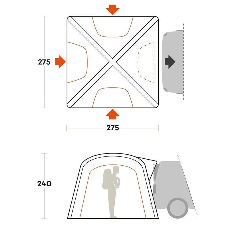 Намет чотиримісний Ferrino Wander Trunk Sand (931775) - фото 9 Намет чотиримісний Ferrino Wander Trunk Sand (931775) - фото 9