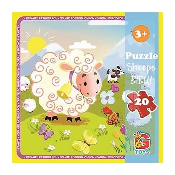 Пазлы детские картонные G-Toys Ферма 20 эл. (IP-177-P-761)