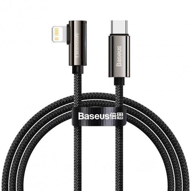 Кабель Baseus CATLCS-01 Legend Series Elbow Fast Charging Data Cable Type-C to iP PD 20W 1 м Black