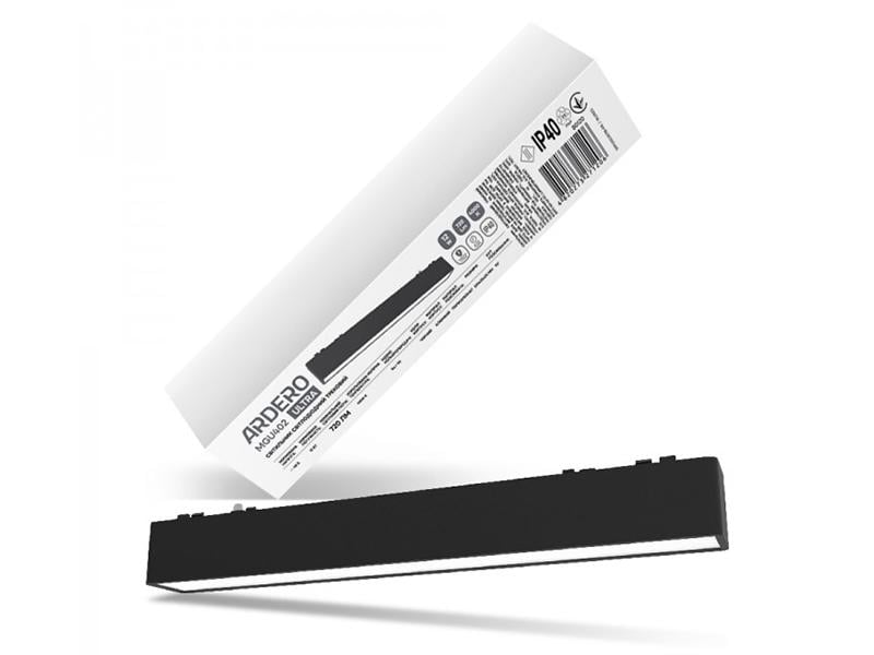 Светильник светодиодный магнитный трековый Feron ULTRA MGU402 4000K 90° 12 Вт Черный (9963)