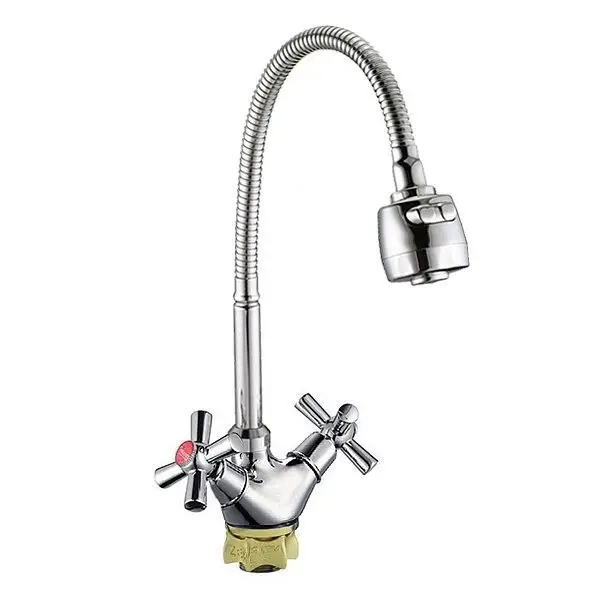 Смеситель для кухни Wezer TLH4-R722 с гибким изливом Хром (1036575)