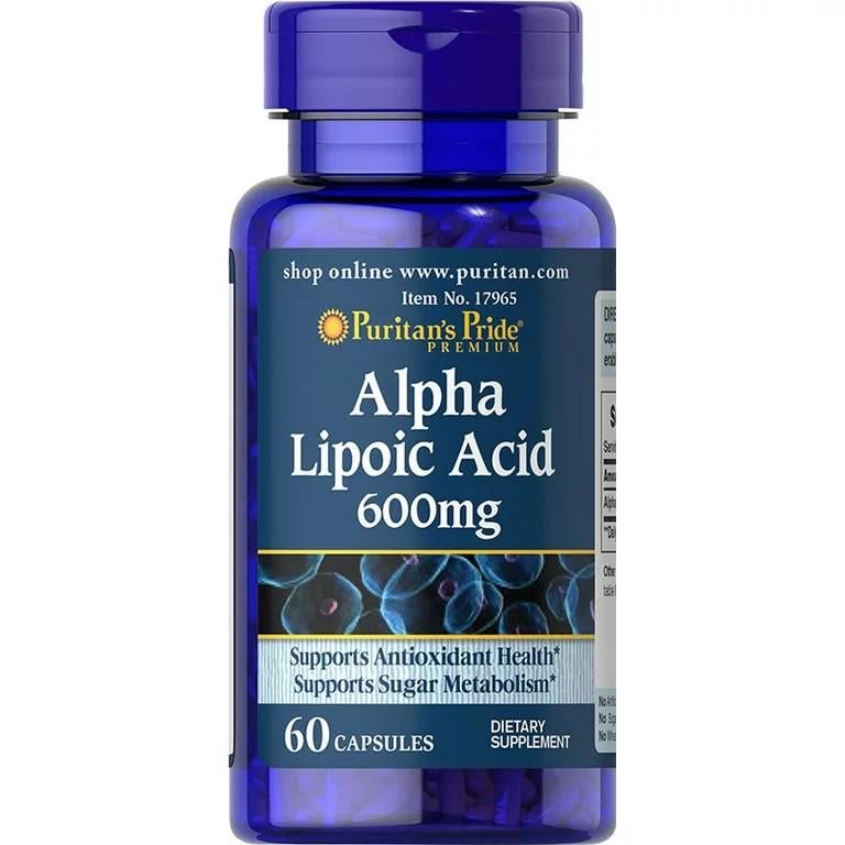 Кислота альфа-липоевая Puritan's Pride Alpha Lipoic Acid 600 mg 60 капсул