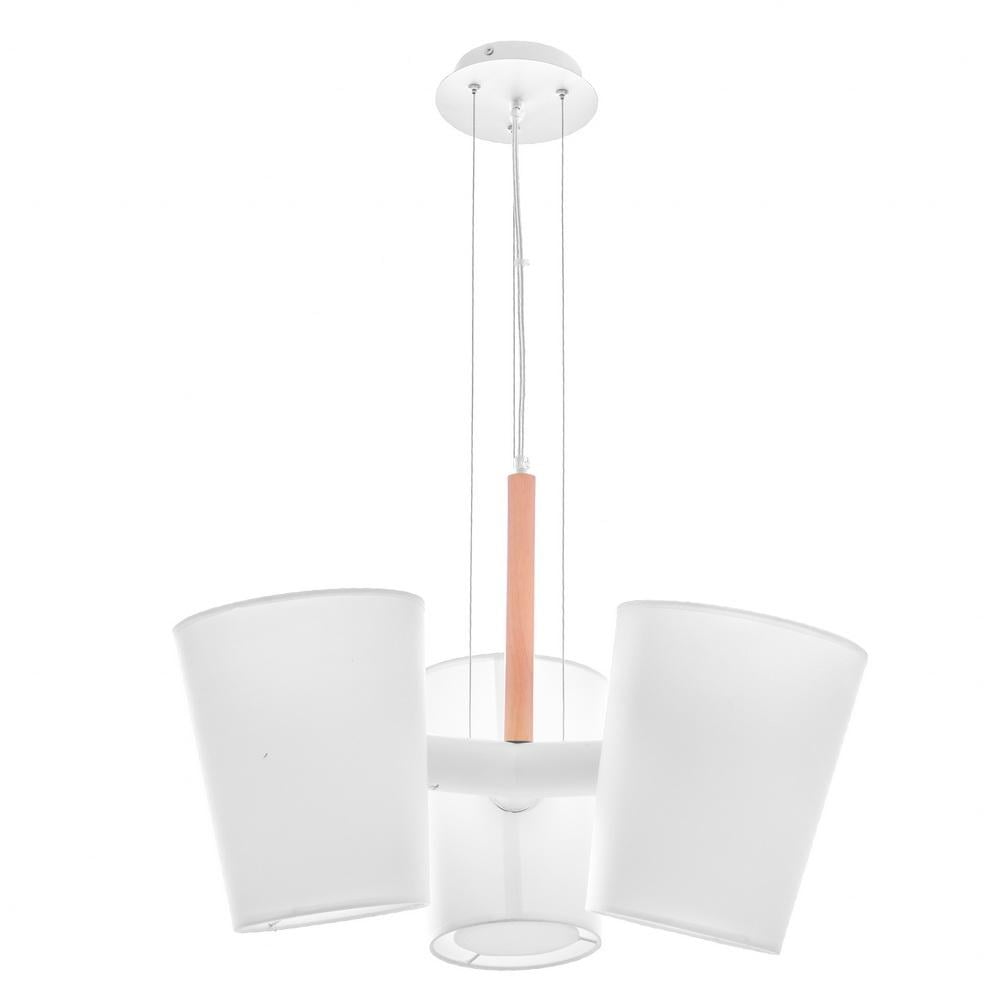 Люстра лофт подвесная с абажуром Brille BKL-644S/3 E27 WH