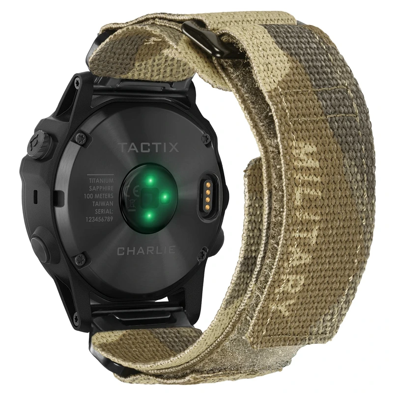 Ремінець для годинника Hemsut HGA131 Military nylon strap with Velcro Garmin Camo 20 мм Brown (4161) Ремінець для годинника Hemsut HGA131 Military nylon strap with Velcro Garmin Camo 20 мм Brown (4161)