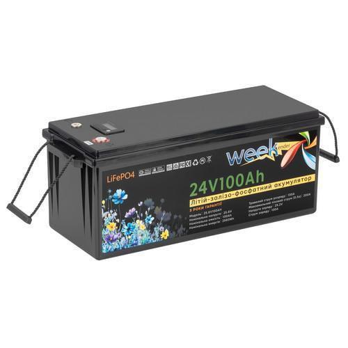 Тяговый аккумулятор Weekender FT24100D 24V 100A/h LiFepo4 дисплей
